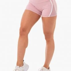 Ryderwear Collide High Waisted Booty Shorts - Dusty Pink