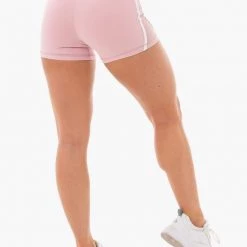 Ryderwear Collide High Waisted Booty Shorts - Dusty Pink
