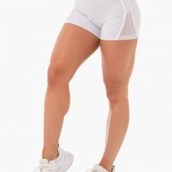 Ryderwear Collide High Waisted Booty Shorts - Pebble Grey