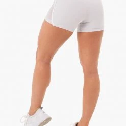 Ryderwear Collide High Waisted Booty Shorts - Pebble Grey