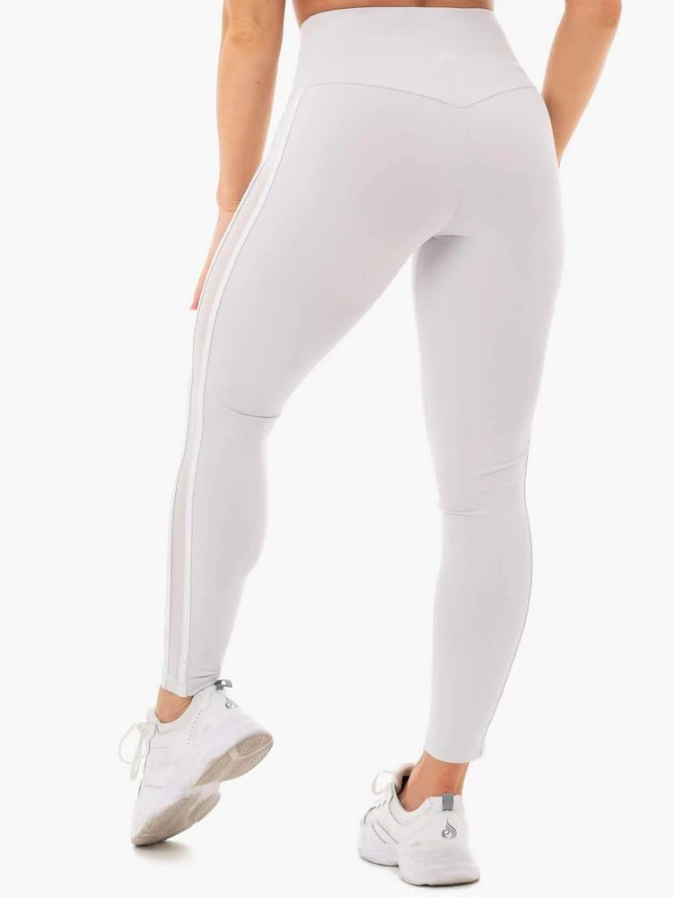 Ryderwear Collide High Waisted Leggings - Pebble Grey 2 Ryderwear Collide High Waisted Leggings - Pebble Grey