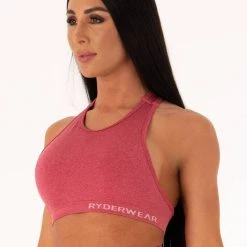 Ryderwear Seamless Sports Bra - Hot Pink Marl