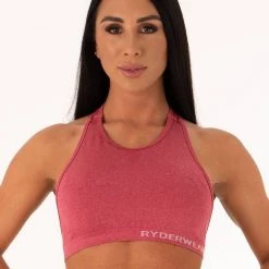 Ryderwear Seamless Sports Bra - Hot Pink Marl