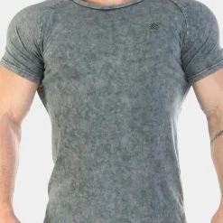 Jed North Haze Marble Vintage Tee - Grey