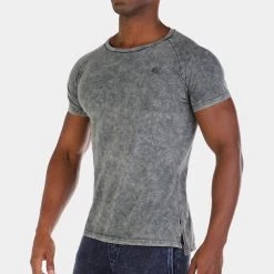 Jed North Haze Marble Vintage Tee - Grey