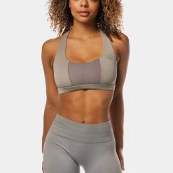 Jed North Cobra Crossback Sports Bra - Grey