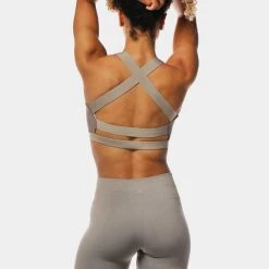 Jed North Cobra Crossback Sports Bra - Grey