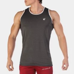 Jed North Retro Fitted Tank - Dark Grey