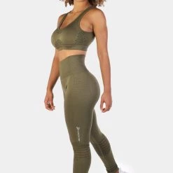 Jed North Luxe Sports Bra - Olive Green