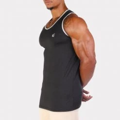 Jed North Retro Fitted Tank - Dark Grey