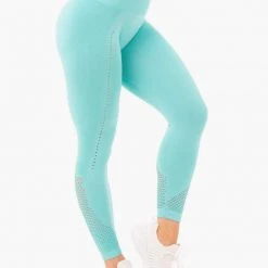 Ryderwear Seamless Staples Leggings - Aqua Marl 7 Ryderwear Seamless Staples Leggings - Aqua Marl