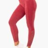 Ryderwear Seamless Staples Leggings - Cherry Red Marl