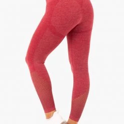 Ryderwear Seamless Staples Leggings - Cherry Red Marl
