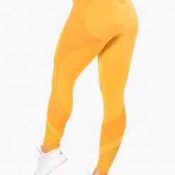 Ryderwear Electra Seamless Leggings - Electric Yellow