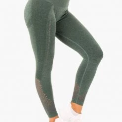 Ryderwear Seamless Staples Leggings - Forest Green Marl