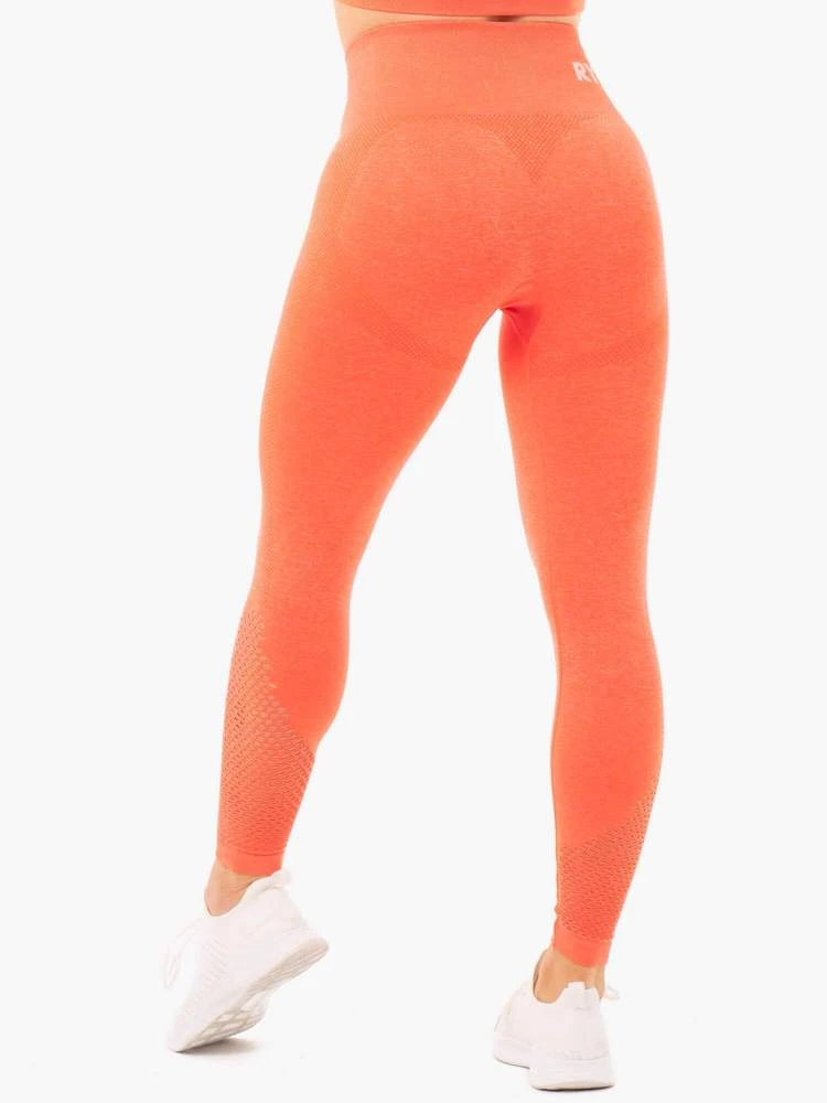 Ryderwear Seamless Staples Leggings - Orange Marl 2 Ryderwear Seamless Staples Leggings - Orange Marl