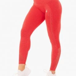 Ryderwear Seamless Staples Leggings - Red Marl