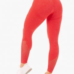 Ryderwear Seamless Staples Leggings - Red Marl