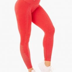 Ryderwear Seamless Staples Leggings - Red Marl