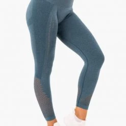 Ryderwear Seamless Staples Leggings - Teal Marl 7 Ryderwear Seamless Staples Leggings - Teal Marl