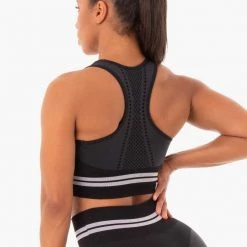 Ryderwear Freestyle Seamless Longline Sports Bra - Black