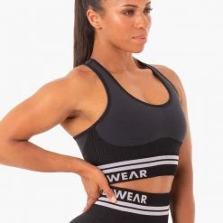 Ryderwear Freestyle Seamless Longline Sports Bra - Black 10 Ryderwear Freestyle Seamless Longline Sports Bra - Black