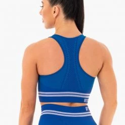 Ryderwear Freestyle Seamless Longline Sports Bra - Blue