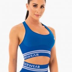 Ryderwear Freestyle Seamless Longline Sports Bra - Blue