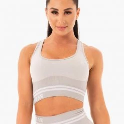 Ryderwear Freestyle Seamless Longline Sports Bra - Grey