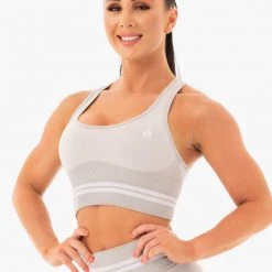 Ryderwear Freestyle Seamless Longline Sports Bra - Grey