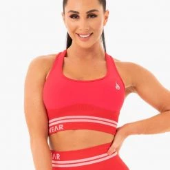 Ryderwear Freestyle Seamless Longline Sports Bra - Red