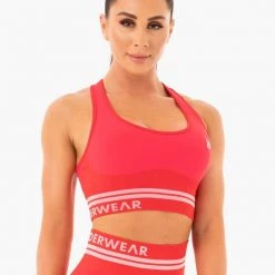Ryderwear Freestyle Seamless Longline Sports Bra - Red