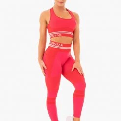 Ryderwear Freestyle Seamless Longline Sports Bra - Red