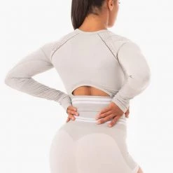 Ryderwear Freestyle Seamless Long Sleeve Crop - Grey