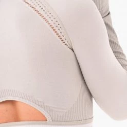 Ryderwear Freestyle Seamless Long Sleeve Crop - Grey