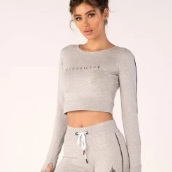 Ryderwear BSX Cropped Sweater - Grey Marle