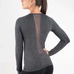 Ryderwear Seamless Long Sleeve - Charcoal Marle 11 Ryderwear Seamless Long Sleeve - Charcoal Marle