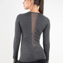 Ryderwear Seamless Long Sleeve - Charcoal Marle 12 Ryderwear Seamless Long Sleeve - Charcoal Marle