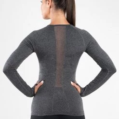 Ryderwear Seamless Long Sleeve - Charcoal Marle 13 Ryderwear Seamless Long Sleeve - Charcoal Marle
