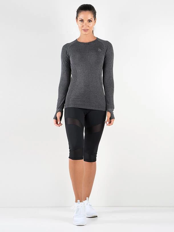 Ryderwear Seamless Long Sleeve - Charcoal Marle 8 Ryderwear Seamless Long Sleeve - Charcoal Marle