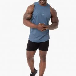 Ryderwear Energy Mesh Baller Tank - Steel Blue