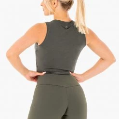 Ryderwear Motion Crop Top - Khaki