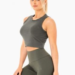 Ryderwear Motion Crop Top - Khaki