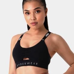 Ryderwear Pastels Scrunch Sports Bra - Black