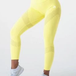 Ryderwear Pastels High Waisted Leggings - Lemon