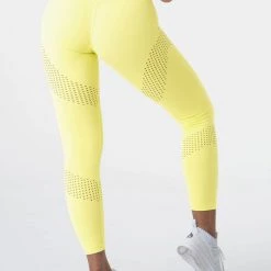 Ryderwear Pastels High Waisted Leggings - Lemon