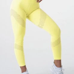 Ryderwear Pastels High Waisted Leggings - Lemon