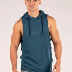 Ryderwear Royal Sleeveless Hoodie - Teal