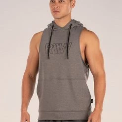 Ryderwear Royal Sleeveless Hoodie - Charcoal