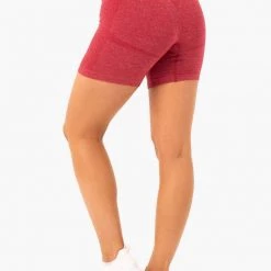 Ryderwear Seamless Staples Shorts - Cherry Red Marl